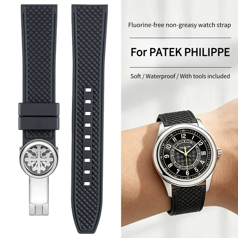 Patek Philippe Watch Calatrava - Pasek do zegarka z gumy fluorowej