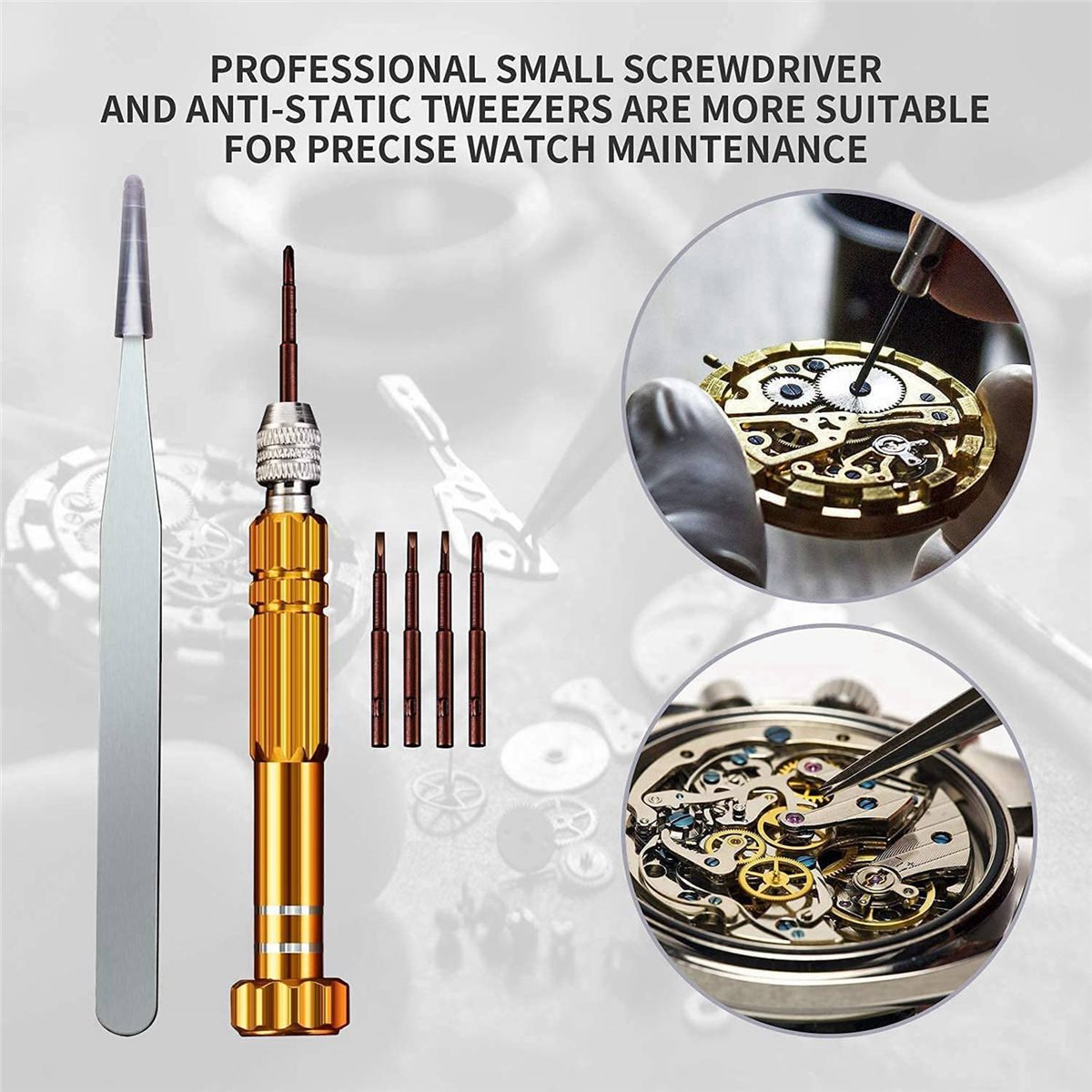 Spring Bar Tool Set - Zestaw do naprawy zegarków ABGQ, 298
