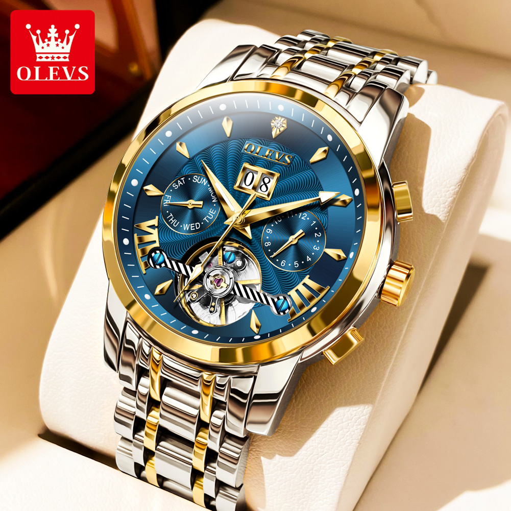 Rolex Watch Datejust - OLEVS 9965 męski zegarek klasyczny drążony