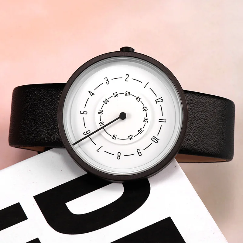 2020 kreatywne zegarki moda pr – Leather Watch Band Men recenzja i cena