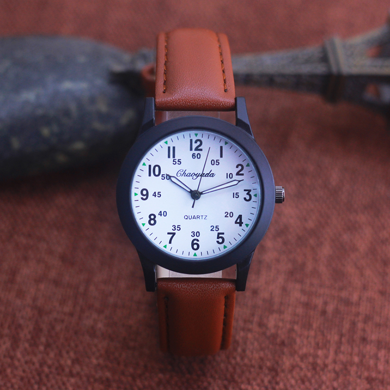 Chaoyada moda mężczyźni chłopc – Leather Watch Band Men recenzja i cena